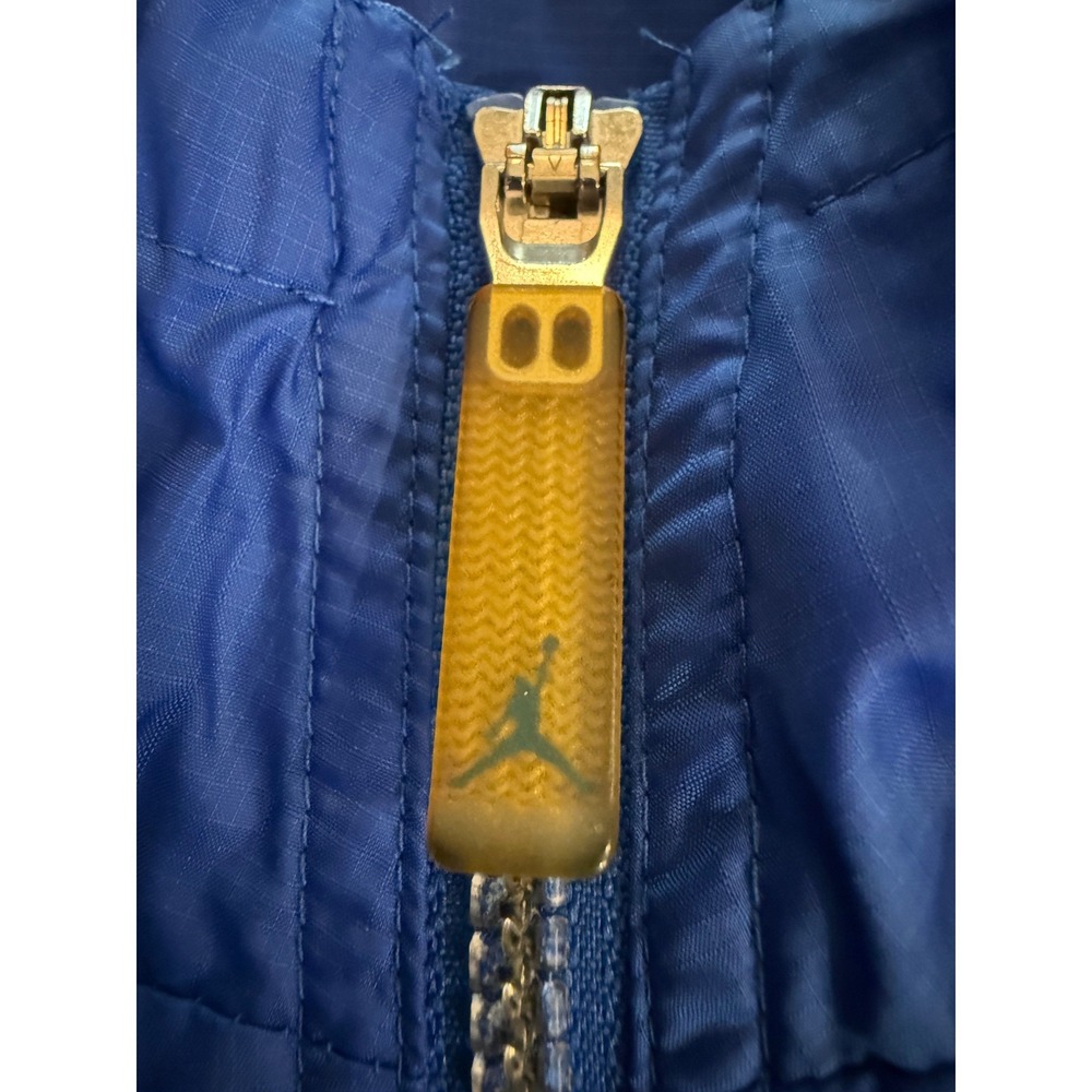 Jordan Mens Full Zip Track Jacket M Blue Windbreaker Athletic Training Active - Picture 6 of 11